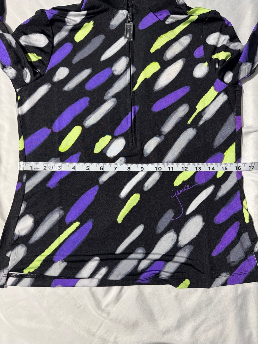 NWT Jamie Sadock Sunsense SPF 50 Golf Top XS 1/4 Zip Cooltrex UV Protection - Picture 9 of 13